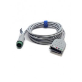 Cable troncal para ECG de 12 pin 3/5 leads Cat. MIN-0010-30-42719 Marca Mindray